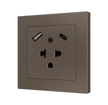ZS55 – Tomada euroamericana com USB C + A