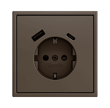 ZS70 – Tomada Schuko com USB C + A