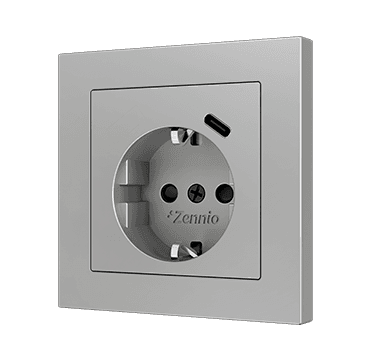 ZS55 – Tomada Schuko com USB C