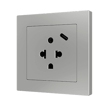 ZS55 – Tomada euroamericana com USB C