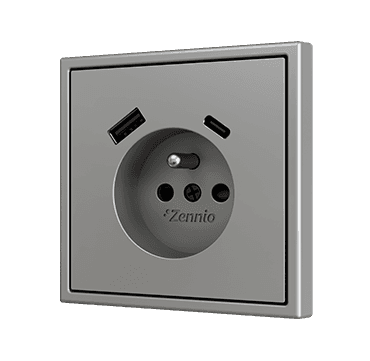 ZS70 – Tomada francesa com USB C + A